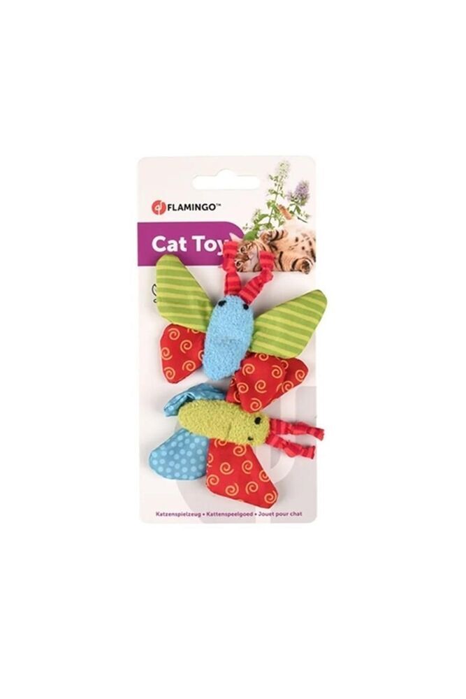 Flamingo Yowly Kelebek Şeklinde Kedi Oyuncağı 9 cm