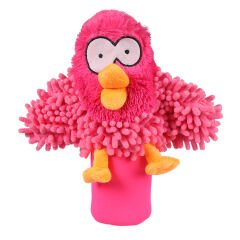 Duvo Pembe Peluş Kaplı Pet Şişeli Köpek Oyuncağı 27 Cm