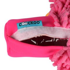 Duvo Pembe Peluş Kaplı Pet Şişeli Köpek Oyuncağı 27 Cm