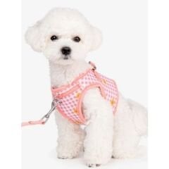 PUPPIA BABA HARNESS B/INDIAN PINK/M KÖPEK GÖĞÜS TASMASI MEDIUM