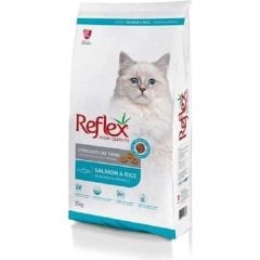 Sterilised Cat Food with Salmon&Rice Somon Balıklı vePirinçli  Kısırlaştırılmış Yetişkin Kedi Maması 15 Kg