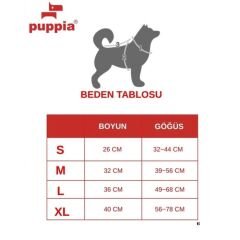 PUPPIA SEAMAN HARNESS A/RED/XL