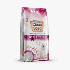 Clean Step Baby Powder Bebek Pudra Kokulu Topaklanan İnce Tane Bentonit Kedi Kumu 5 Litre
