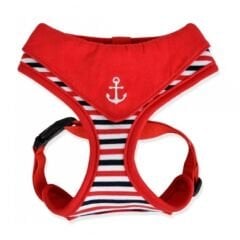 PUPPIA SEAMAN HARNESS A/RED/M
