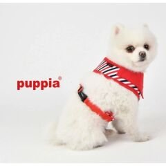 PUPPIA SEAMAN HARNESS A/RED/M