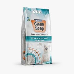 Clean Step Marseille Soap Marsilya Sabun Kokulu Topaklanan İnce Tane Bentonit Kedi Kumu 5 Litre