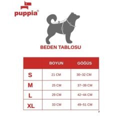 PUPPIA DOTTY HARNESS B/PINK/S