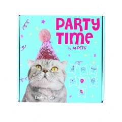 M-PETS PARTY TIME DİŞİ KEDİLER İÇİN DOĞUM GÜNÜ SETİ