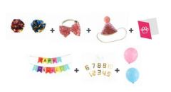 M-PETS PARTY TIME DİŞİ KEDİLER İÇİN DOĞUM GÜNÜ SETİ