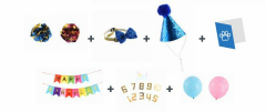 M-PETS PARTY TIME ERKEK KEDİLER İÇİN DOĞUM GÜNÜ SETİ