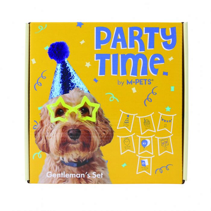 M-PETS Party Time Erkek Köpekler İçin Doğum Günü Seti