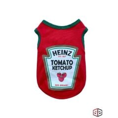 SALYA KETCHUP TSHIRT XS KÖPEK KIYAFETİ XSMALL