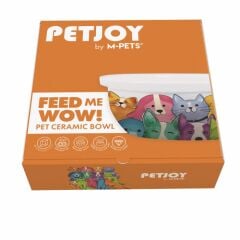 M-PETS PETJOY FEEDME BOWL SERAMİK MAMA KABI MİX