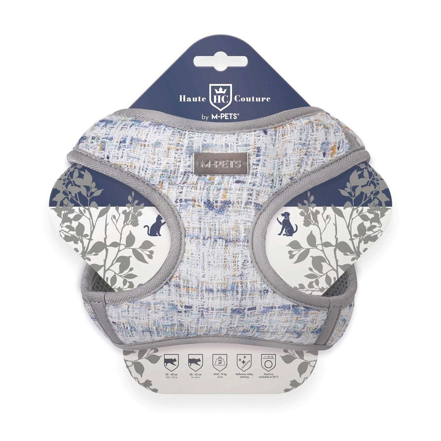 M-PETS HAUTE COUTURE KEDİ GÖĞÜS TASMASI BLUE