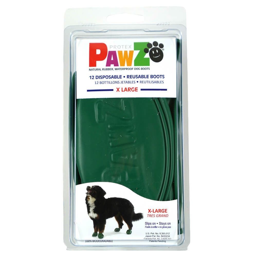 Pawz Köpek Galoşu XLarge Yeşil 12 li paket