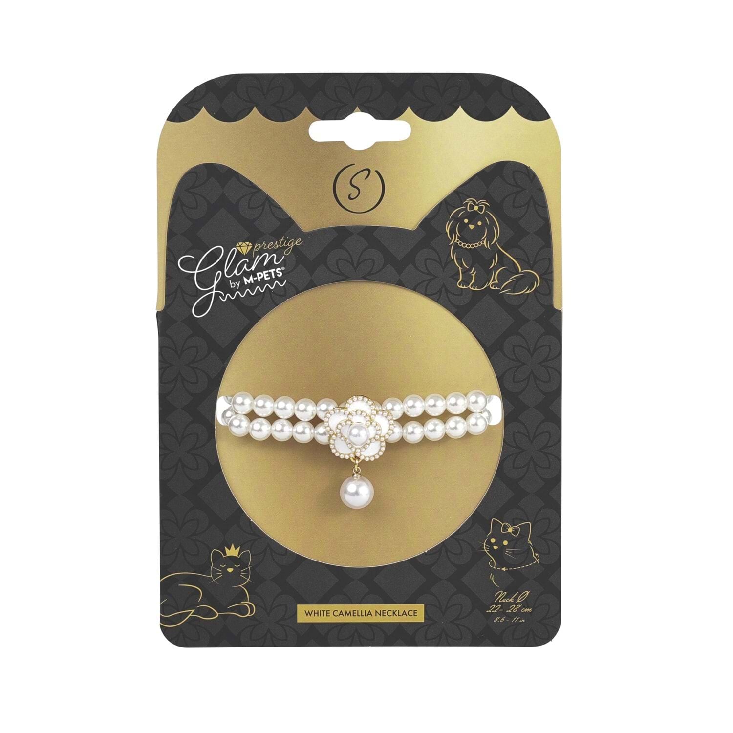 M-PETS GLAM PRESTİGE AKSESUAR WHİTE CAMELLİA (S)