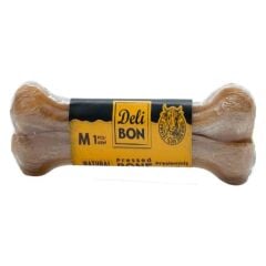 Köpekler İçin Deri Pres Kemik Naturel 15 Cm