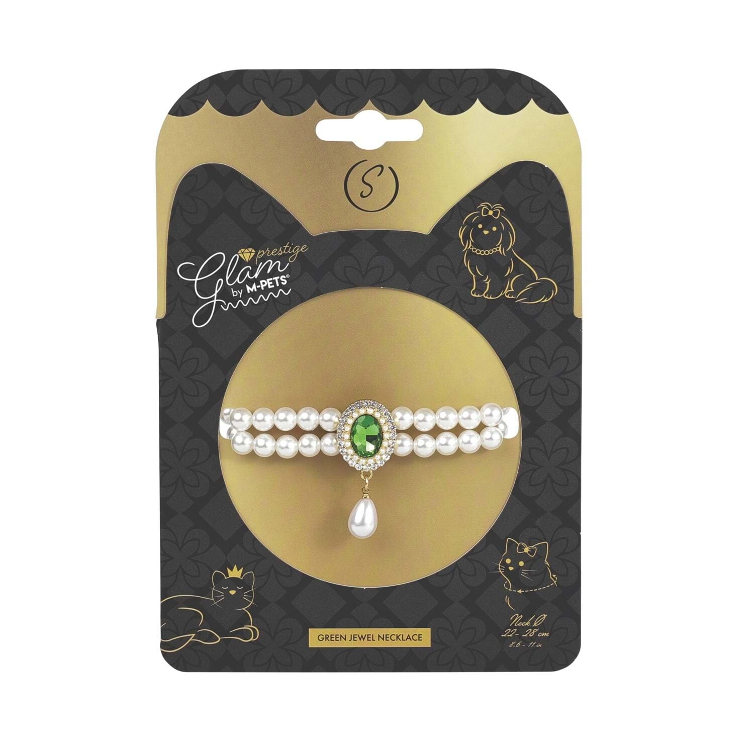 M-PETS GLAM PRESTİGE AKSESUAR GREEN EMERALD (S)