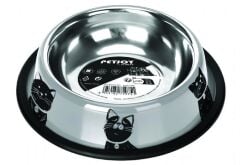M-PETS PETJOY CATFAMILY ÇELİK MAMA KABI (M) – 610 ML