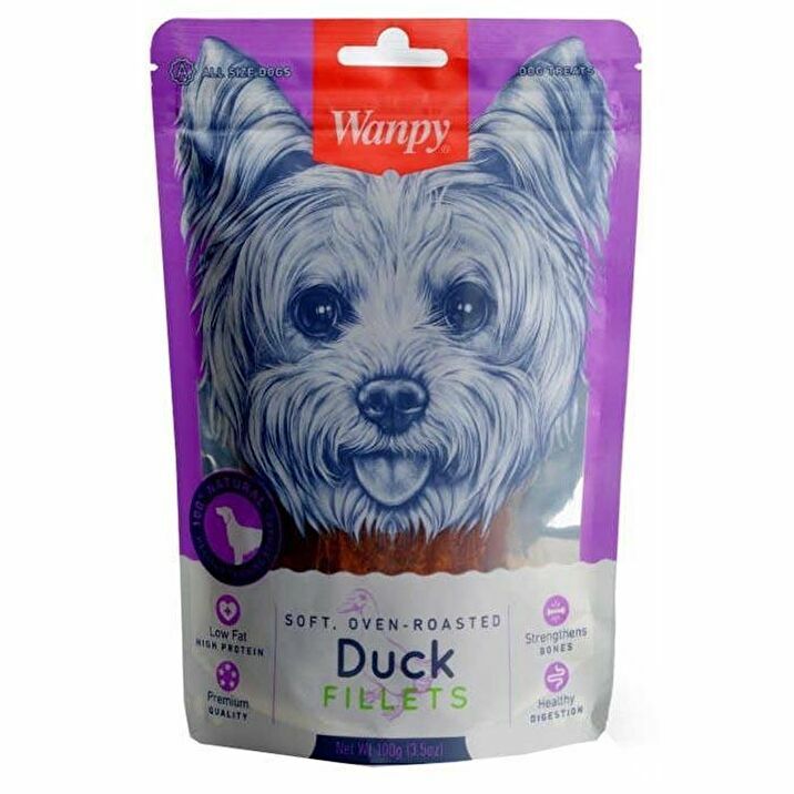 Wanpy Gerçek Ördek Fileto Köpek Ödülü 100 Gr