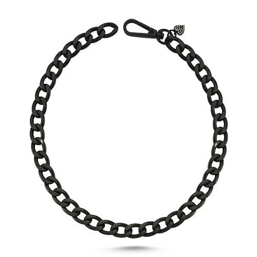 Dali's Kedi Köpek Kolyesi - Siyah Large - 55 cm