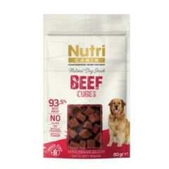 Nutri Canin Sığır Etli Tahılsız Küp Köpek Ödül Maması 80gr