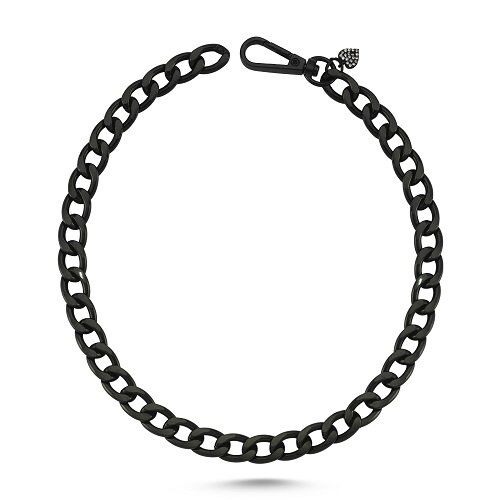 Dali's Kedi Köpek Kolyesi - Siyah Xsmall - 25 cm