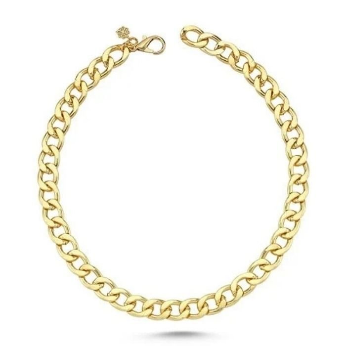 Dali's Kedi Köpek Kolyesi - Gold Large - 55 cm