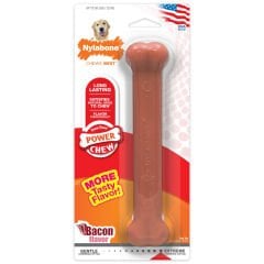 Nylabone Domuz Pastırması Aromalı Köpek Çiğneme Kemiği L