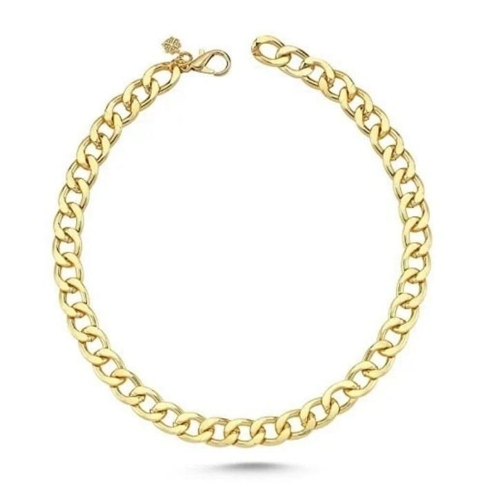 Dali's Kedi Köpek Kolyesi - Gold Small - 35 cm