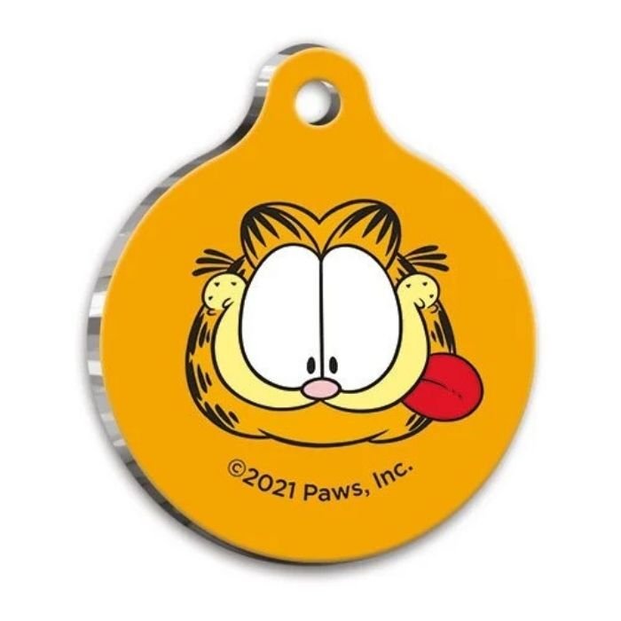 Garfield Yuvarlak Kedi ve Köpek Künyesi Medium 3 cm