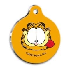 Garfield Yuvarlak Kedi ve Köpek Künyesi Medium 3 cm