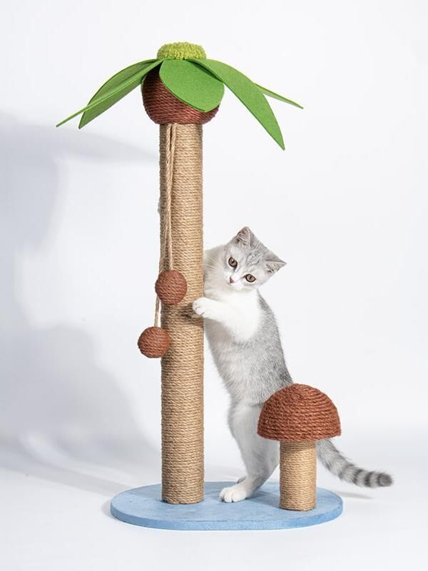 Sisal Sarmalı Ağaç Şeklinde Kedi Tırmalama Standı
