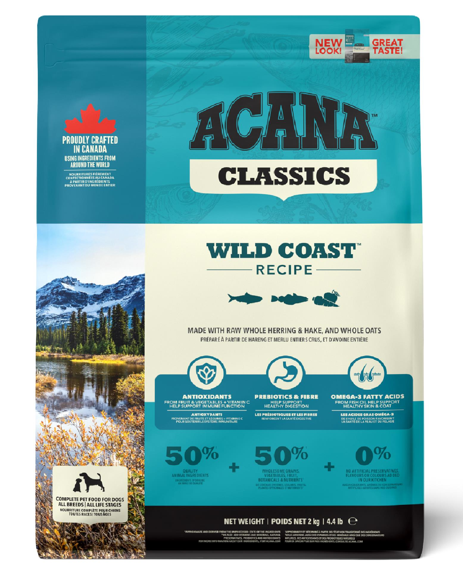 Wild Coast All Ages&All Breeds Dog Food Tüm Yaşam Evreleri ve Irklar için Köpek Maması 2 Kg