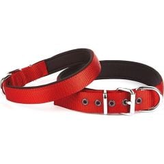 Doggie Konfor Dokuma Köpek İçin Boyun Tasması Kırmızı 1,5X20-25Cm