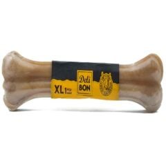 Köpekler İçin Deri Pres Kemik Naturel 27 Cm