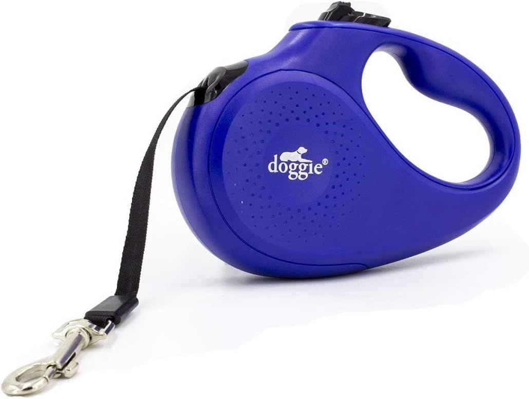 Doggie Otomatik Köpek Uzatma Tasması – Master Seri, Royal Mavi (25 kg / 5 m)