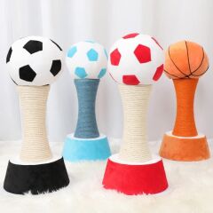 Futbol Kupası Şeklinde Kedi Tırmalama Standı