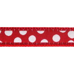 Reddingo Kırmızı Üzerine Beyaz Benekli Köpek Boyun Tasması – Dayanıklı ve Şık