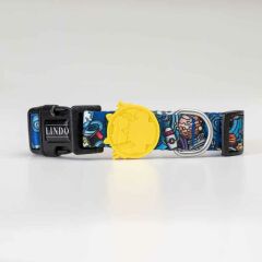 Lindodogs Apollo Köpek Boyun Tasması – Ayarlanabilir, Uzay Desenli