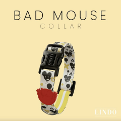 Lindodogs Bad Mouse Köpek Boyun Tasması – Ayarlanabilir, Polyester