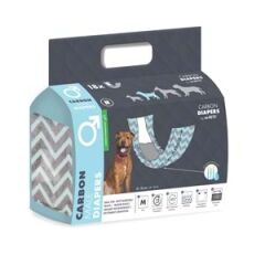 M-PETS CARBONLU DIAPERS ERKEK KÖPEKLER İÇİN KÜLOT (M) 18Lİ