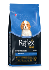 REFLEX PLUS SOMONLU MİNİ VE KÜÇÜK IRK YAVRU KÖPEK MAMASI 3 KG