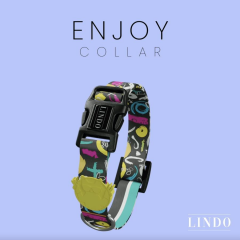 Lindodogs Enjoy Köpek Boyun Tasması – Ayarlanabilir, Polyester