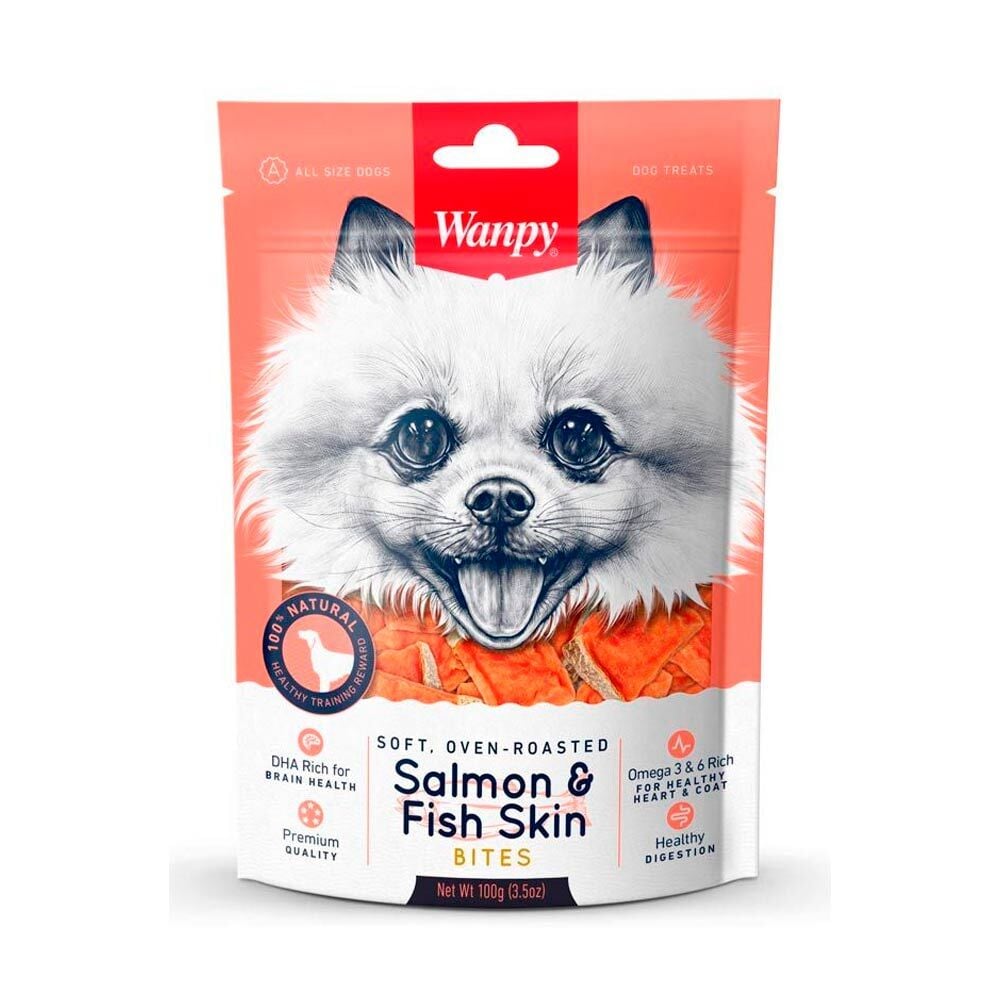 Wanpy Gerçek Somon Dilimleri Köpek Ödül Ürünü 100 g