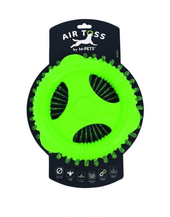 Air Toss Whell Dayanıklı Suda Yüzen Köpek Oyuncağı Yeşil