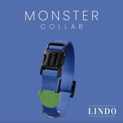 Lindodogs Monster Köpek Boyun Tasması – Ayarlanabilir, Polyester