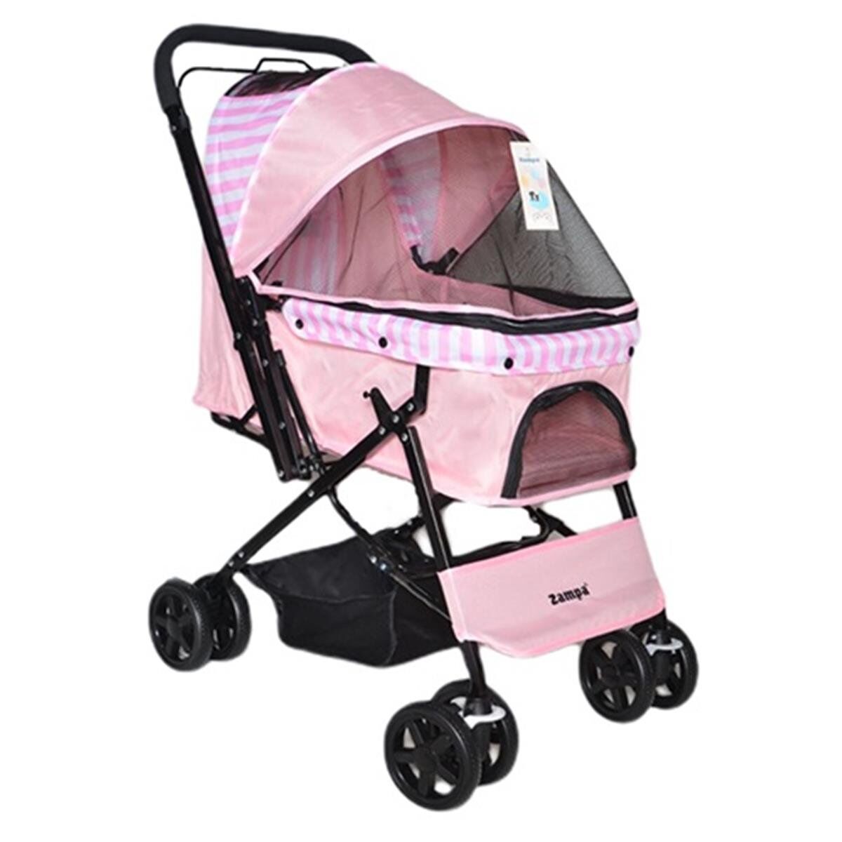 Zampa Nova Kedi & Köpek Arabası Pembe, 52x76.5x95cm