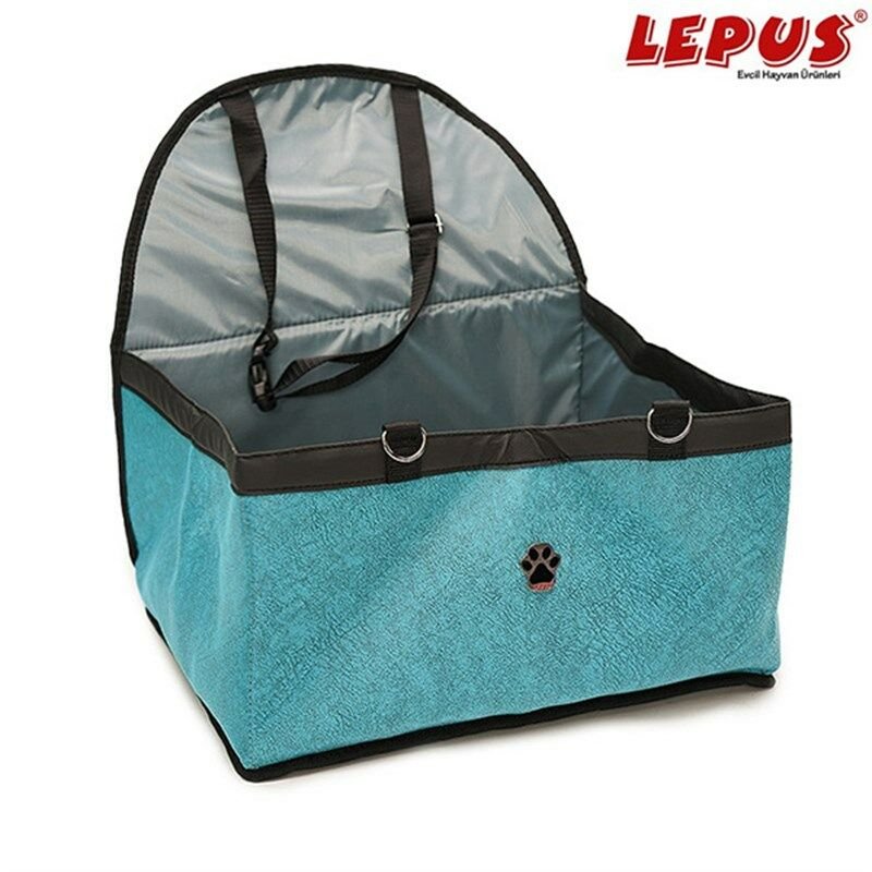 Lepus Pet Araç Koltuğu - Tribal Desen (Mavi)