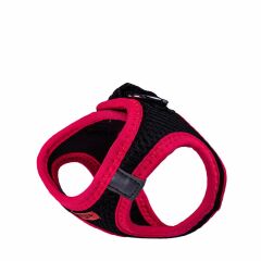 Doggie Havalı Dokuma Neon Serisi Küçük Irk Köpek Göğüs Tasması – Pembe, 3XS 22–26 cm
